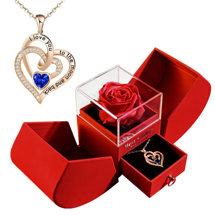 Luxury Necklaces With Eternal Rose